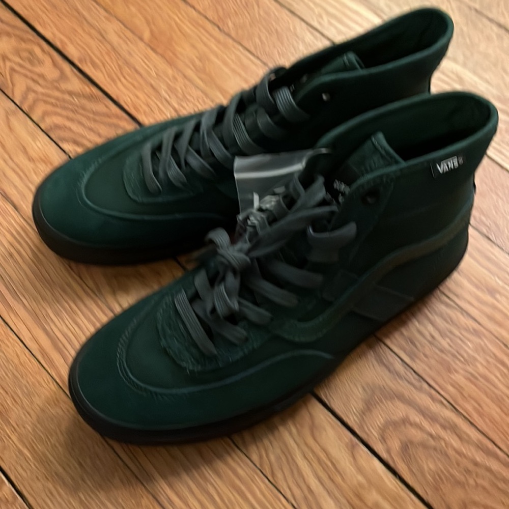 Vans Crockett High Dark Green/ Black Mens 9 NWT